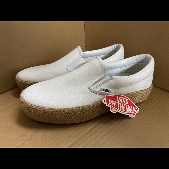 vans espadrille platform